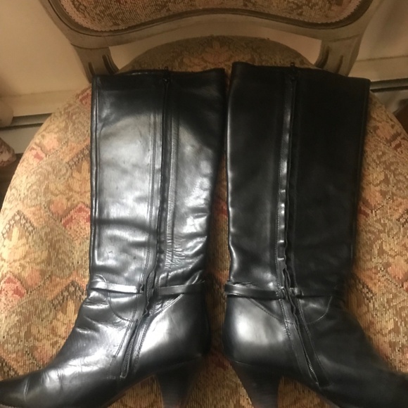 FRYE LEATHER KNEE HIGH RIDING BOOTS - Picture 8 of 11